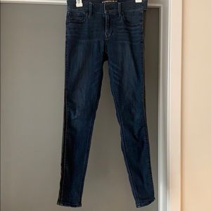 Express mid rise jegging dark wash